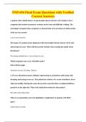 FNP-654 Final Exam Questions with Verified&NewLine;Correct Answers