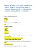 LEADING MARINES - DEVELOPING LEADERS EXAM &vert;LATEST UPDATED 2026&sol;2027 &vert;A COMPLETE SOLUTION ALL ANSWERS GET IT 100&percnt; CORRECT &vert;VERIFIED BEST GRADED A&plus; FOR SUCCESS
