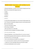 NR304 EXAM 2 Questions with Verified Correct&NewLine;Answers