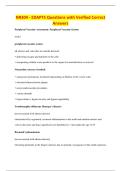 NR304 - EDAPTS Questions with Verified Correct&NewLine;Answers