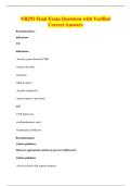 NR293 Final Exam Questions with Verified&NewLine;Correct Answers