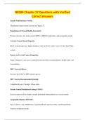 NR304 Chapter 27 Questions with Verified&NewLine;Correct Answers