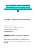 South Carolina Barber Licensing Examination with &NewLine;Practice Questions And Correct Answers &lpar;Verified &NewLine;Answers&rpar; Plus Rationales 2026 Q&A &vert; Instant Download &NewLine;Pdf 