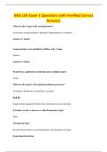 NSG 124 Exam 1 Questions with Verified Correct&NewLine;Answers