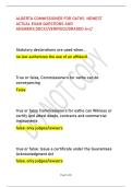 ALBERTA COMMISSIONER FOR OATHS NEWEST &NewLine;ACTUAL EXAM QUESTIONS AND &NewLine;ANSWERS&period;DOCX&sol;&sol;VERIFIED&sol;&sol;GRADED A&plus;&sol;&sol;