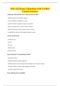 NSG 122 Exam 2 Questions with Verified&NewLine;Correct Answers