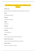 NSG 120 Exam Questions with Verified Correct&NewLine;Answers