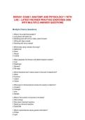 BIOS251 Exam 1 Anatomy and Physiology 1 with Lab &ndash; Latest Revised Practice Exercises 2026 with Multiple-Answer Questions