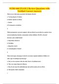 NURS 660 EXAM 2 Review Questions with&NewLine;Verified Correct Answers