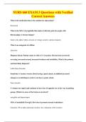 NURS 660 EXAM 3 Questions with Verified&NewLine;Correct Answers