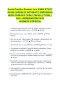 South Carolina Funeral Law EXAM STUDY &NewLine;GUIDE 2026&sol;2027 ACCURATE QUESTIONS &NewLine;WITH CORRECT DETAILED SOLUTIONS &vert;&vert; &NewLine;100&percnt; GUARANTEED PASS &NewLine;<NEWEST VERSION> 