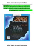 TEST BANK For Business Analytics&colon; Data Analysis & Decision Making&comma; 7th Edition by S&period; Christian Albright&comma; Wayne L&period; Winston&comma; Verified Chapters 1 - 19&comma; Complete Newest Version&NewLine;