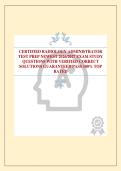 CERTIFIED RADIOLOGY ADMINISTRATOR TEST PREP NEWEST 2026&sol;2027 EXAM STUDY QUESTIONS WITH VERIFIED CORRECT SOLUTIONS GUARANTEED PASS 100&percnt; TOP RATED
