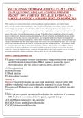 NSG 533 ADVANCED PHARMACOLOGY EXAM 2 ACTUAL  EXAM &lbrack;QUESTION 1-200&rsqb; AND ANSWERS UPDATED  2026&sol;2027 &vert; 100&percnt; VERIFIED &vert; DETAILED RATIONALES &ndash;  PASS GUARANTEED A&plus; GRADED &vert; INSTANT DOWNLOAD 