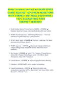 North Carolina Funeral Law EXAM STUDY &NewLine;GUIDE 2026&sol;2027 ACCURATE QUESTIONS &NewLine;WITH CORRECT DETAILED SOLUTIONS &vert;&vert; &NewLine;100&percnt; GUARANTEED PASS &NewLine;<NEWEST VERSION> 