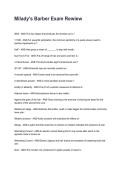 Milady's Barber Exam Review Questions with Verified Answers &lpar;2026&sol;2027&rpar;&NewLine;