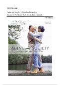 TEST BANK Aging and Society&colon; A Canadian Perspectives Herbert C&period; Northcott&comma; Mark Novak&comma; Lori Campbell 7th Edition