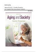 TEST BANK Aging and Society&colon; A Canadian Perspectives Lori Campbell&comma; Mark Novak&comma; Herbert Northcott 8th Edition