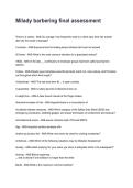 Milady barbering final assessment Questions with Verified Answers &lpar;2026&sol;2027&rpar;&NewLine;