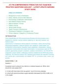 ATI PN Comprehensive Predictor Exit Exam NGN Practice Questions 2026&sol;2027 &ndash; Latest Update Nursing Study Guide
