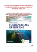 TEST BANK - Davis Advantage for Wilkinson's Fundamentals of  Nursing &lpar;Volume 1 Set&rpar;&colon; Theory&comma; Concepts&comma; and Applications  5th Edition by Leslie S&period; Treas  