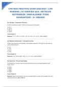 LPN HESI PRACTICE EXAM 2026&sol;2027 &vert; LPN NURSING &vert; 50 VERIFIED Q&A &vert; DETAILED RATIONALES &vert; NGN-ALIGNED &vert; PASS GUARANTEED &ndash; A&plus; GRADED