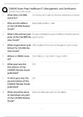 CAHIMS Exam Prep &sol; Healthcare IT & Management Certification Study Guide &sol; Score 100&percnt; &sol; 2025 Update &sol; Practice Test&NewLine;&NewLine;