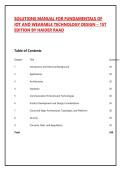 Fundamentals of IoT and Wearable Technology Design&comma; 1st Edition by Haider Raad &ndash; Complete Solutions Manual