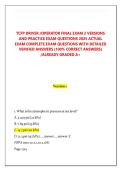 TCFP DRIVER &sol;OPERATOR FINAL EXAM 2 VERSIONS &NewLine;AND PRACTICE EXAM QUESTIONS 2025 ACTUAL &NewLine;EXAM COMPLETE EXAM QUESTIONS WITH DETAILED &NewLine;VERIFIED ANSWERS &lpar;100&percnt; CORRECT ANSWERS&rpar; &NewLine;&sol;ALREADY GRADED A&plus;