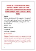 NSG 6998 FNP PRE-PREDICTOR EXAM &lpar;SOUTH&NewLine;UNIVERSITY&rpar; NEWEST 2026 ACTUAL EXAM&vert;&NewLine;COMPLETE REAL EXAM QUESTIONS AND CORRECT&NewLine;VERIFIED ANSWERS&sol; ALREADY GRADED A&plus; &lpar;BRAND&NewLine;NEW&excl;&excl;&rpar;