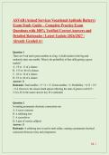 ASVAB &lpar;Armed Services Vocational Aptitude Battery&rpar; Exam Study Guide &ndash; Complete Practice Exam Questions with 100&percnt; Verified Correct Answers and Detailed Rationales &vert; Latest Update 2026&sol;2027 &vert; Already Graded A&plus;
