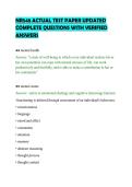 NR548 ACTUAL TEST PAPER UPDATED&NewLine;COMPLETE QUESTIONS WITH VERIFIED&NewLine;ANSWERS