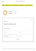 D522&colon; Python for IT Automation PA Questions with Solutions