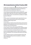 RN Comprehensive Online Practice 2026 A