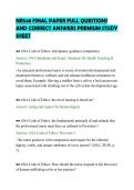NR548 FINAL PAPER FULL QUESTIONS&NewLine;AND CORRECT ANSWERS PREMIUM STUDY&NewLine;SHEET