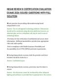 NR548 REVIEW 8 CERTIFICATION EVALUATION&NewLine;EXAMS 2026 SOLVED QUESTIONS WITH FULL&NewLine;SOLUTION&NewLine;