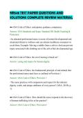 NR548 TEST PAPER QUESTIONS AND&NewLine;SOLUTIONS COMPLETE REVIEW MATERIAL&NewLine;
