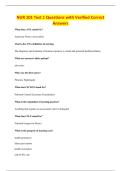 NUR 101 Test 1 Questions with Verified Correct&NewLine;Answers
