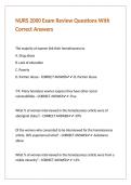NURS 2000 Exam Review Questions With Correct Answers