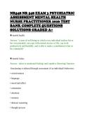 NR548 NR 548 EXAM 3 PSYCHIATRIC&NewLine;ASSESSMENT MENTAL HEALTH&NewLine;NURSE PRACTITIONER 2026 TEST&NewLine;BANK COMPLETE QUESTIONS&NewLine;SOLUTIONS GRADED A&plus;