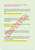 RQI BLS COGNITIVE FINAL QUESTIONS & DETAILED CORRECT &NewLine;ANSWERS RATED A&plus; ASSURED SUCCESS