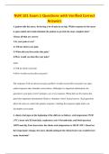 NUR 101 Exam 1 Questions with Verified Correct&NewLine;Answers
