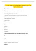 NUR 101 Exam 1 Review Questions with Verified&NewLine;Correct Answers