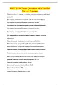 WGU D196 Exam Questions with Verified&NewLine;Correct Answers