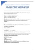 PN ADULT MEDICAL-SURGICAL NURSING EDITION 12&period;0 &ndash; LATEST 2026&sol;2027 &vert; NURSING EXAM &vert; 200 VERIFIED Q&A &vert; DETAILED RATIONALES &vert; NGN-ALIGNED &vert; PASS GUARANTEED &ndash; A&plus; GRADED