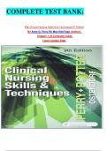 COMPLETE TEST BANK&colon;   For Clinical Nursing Skills And Techniques 9th Edition By Anne G&period; Perry Rn Msn Edd Faan &lpar;Author&rpar;&comma; Chapter 1-43 Complete Guide  Latest Update 2026&period;