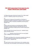 ITSY 1300 Fundamentals Of Information Security Chapter 3 Review Exam Latest Update