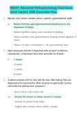 NR 507 Advanced Pathophysiology Final Exam 2026 &vert; Questions and Answers &vert; Latest Update &vert; Comprehensive Exam Prep