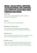 NR599 &sol; NR 599 WEEK 4 MIDTERM&NewLine;EXAM QUESTIONS AND ANSWERS&NewLine;2026 COMPLETE EXAM PREP WITH&NewLine;VERIFIED SOLUTIONS