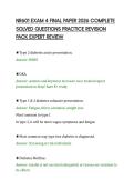 NR601 EXAM 4 FINAL PAPER 2026 COMPLETE&NewLine;SOLVED QUESTIONS PRACTICE REVISION&NewLine;PACK EXPERT REVIEW